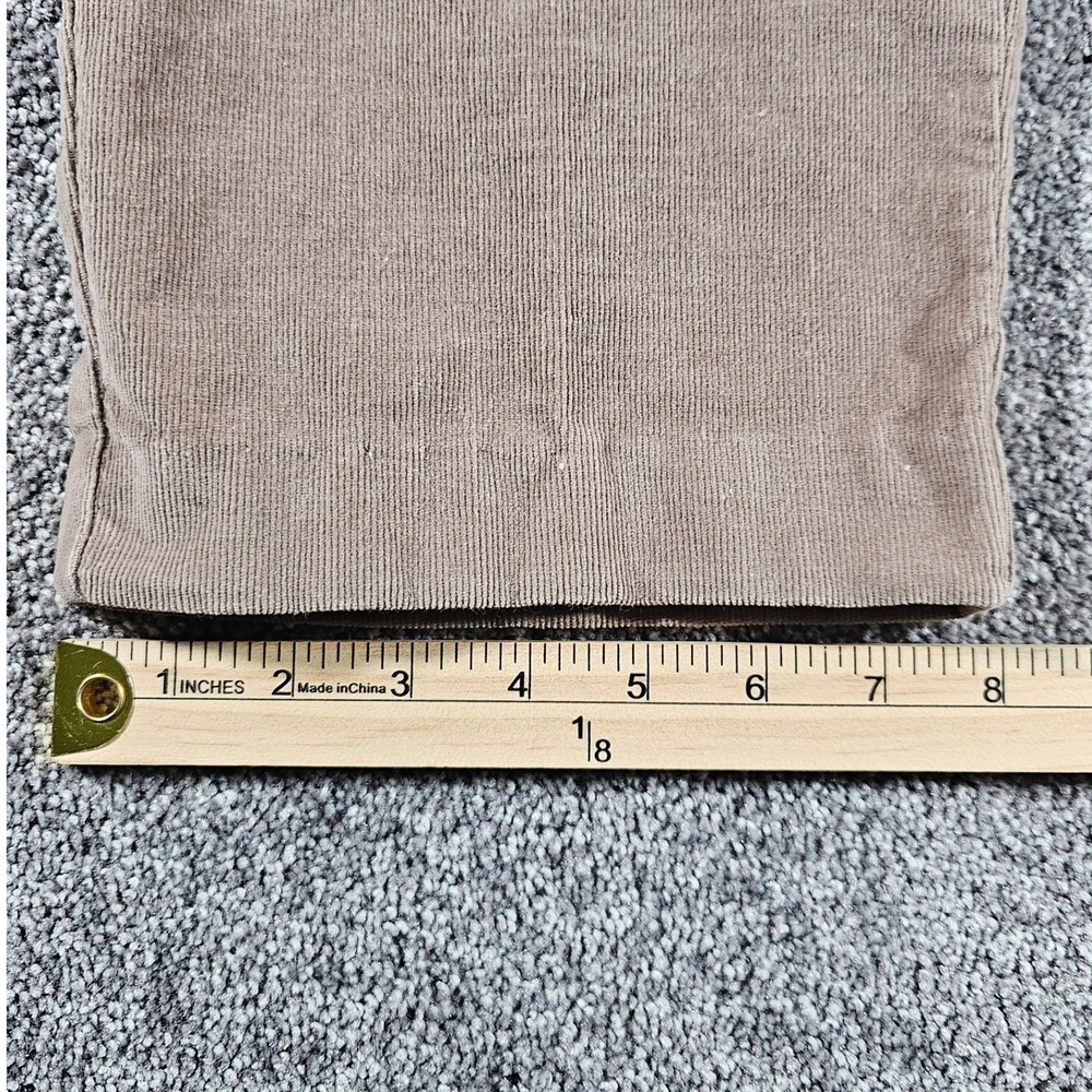 Vintage Lee Khakis Corduroy Pants Womens 16M Tan Straight Leg Stretch Casual - Picture 8 of 9